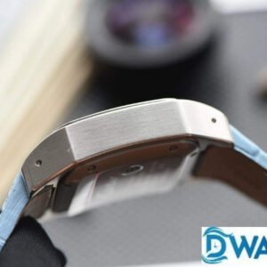 CARTIER SANTOS W20126X8 REPLICA WATCHES BLUE LEATHER SRTAP V6 FACTORY 35MM 3 ĐỒNG HỒ NỮ CARTIER SANTOS W20126X8 FAKE 1:1 NHÀ MÁY V6 DÂY DA XANH 35MM