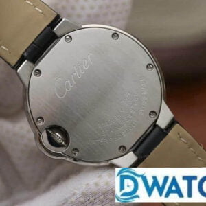 CARTIER BALLON BLEU IMITATION WATCHES LEATHER STRAP V6 FACTORY 33MM 4 ĐỒNG HỒ NỮ CARTIER BALLON BLEU DE CARTIER W6920086 FAKE 1:1 NHÀ MÁY V6 33MM