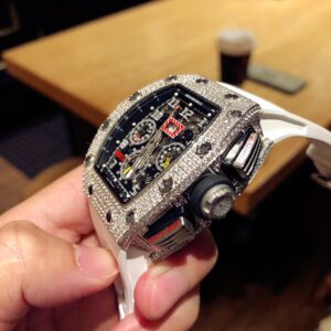 ĐỒNG HỒ NAM RICHARD MILLE RM011 REPLICA 1:1 NHÀ MÁY Z ĐÍNH ĐÁ TRẮNG 44MM 3 ĐỒNG HỒ NAM RICHARD MILLE RM011 REPLICA 1:1 NHÀ MÁY Z ĐÍNH ĐÁ TRẮNG 44MM