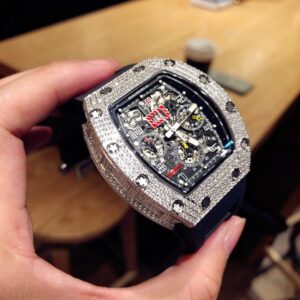 ĐỒNG HỒ NAM RICHARD MILLE RM011 REPLICA NHÀ MÁY Z ĐÍNH ĐÁ DÂY CAO SU 44MM 2 ĐỒNG HỒ NAM RICHARD MILLE RM011 REPLICA NHÀ MÁY Z ĐÍNH ĐÁ DÂY CAO SU 44MM