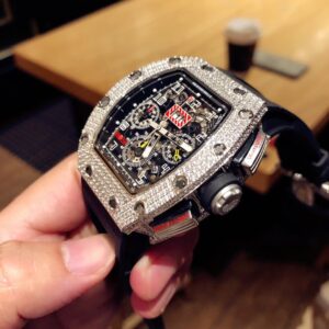 ĐỒNG HỒ NAM RICHARD MILLE RM011 REPLICA NHÀ MÁY Z ĐÍNH ĐÁ DÂY CAO SU 44MM 3 ĐỒNG HỒ NAM RICHARD MILLE RM011 REPLICA NHÀ MÁY Z ĐÍNH ĐÁ DÂY CAO SU 44MM