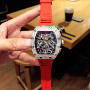 ĐỒNG HỒ NAM RICHARD MILLE RM011 REPLICA CAO CẤP NHÀ MÁY Z DÂY ĐEO ĐỎ 44MM 1 ĐỒNG HỒ NAM RICHARD MILLE RM011 REPLICA CAO CẤP NHÀ MÁY Z DÂY ĐEO ĐỎ 44MM