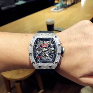 ĐỒNG HỒ NAM RICHARD MILLE RM011 REPLICA NHÀ MÁY Z ĐÍNH ĐÁ DÂY CAO SU 44MM 5 ĐỒNG HỒ NAM RICHARD MILLE RM011 REPLICA NHÀ MÁY Z ĐÍNH ĐÁ DÂY CAO SU 44MM