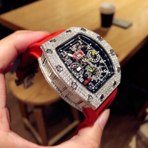 ĐỒNG HỒ NAM RICHARD MILLE RM011 REPLICA CAO CẤP NHÀ MÁY Z DÂY ĐEO ĐỎ 44MM 2 ĐỒNG HỒ NAM RICHARD MILLE RM011 REPLICA CAO CẤP NHÀ MÁY Z DÂY ĐEO ĐỎ 44MM
