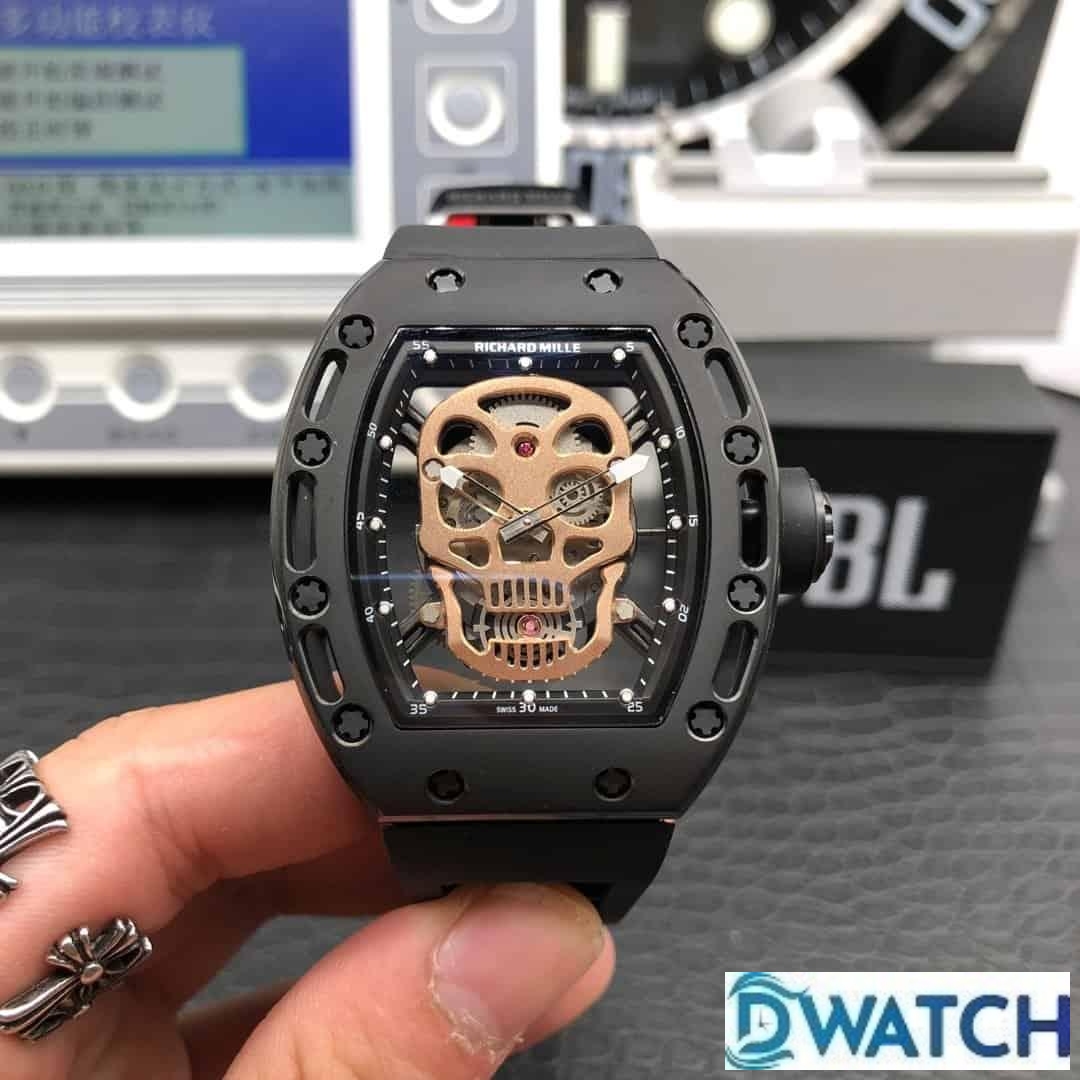 ĐỒNG HỒ NAM RICHARD MILLE RM052-01 SUPER FAKE DÂY ĐEO CAO SU ĐEN 43MM ĐỒNG HỒ NAM RICHARD MILLE RM052-01 SUPER FAKE DÂY ĐEO CAO SU ĐEN 43MM