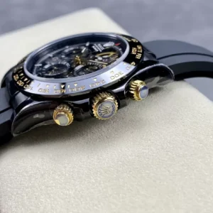 ĐỒNG HỒ NAM ROLEX DAYTONA REPLICA 1:1 NHÀ MÁY GET MÀU ĐEN 40MM 3 ĐỒNG HỒ NAM ROLEX DAYTONA REPLICA 1:1 NHÀ MÁY GET DÂY ĐEO CAO SU 40MM