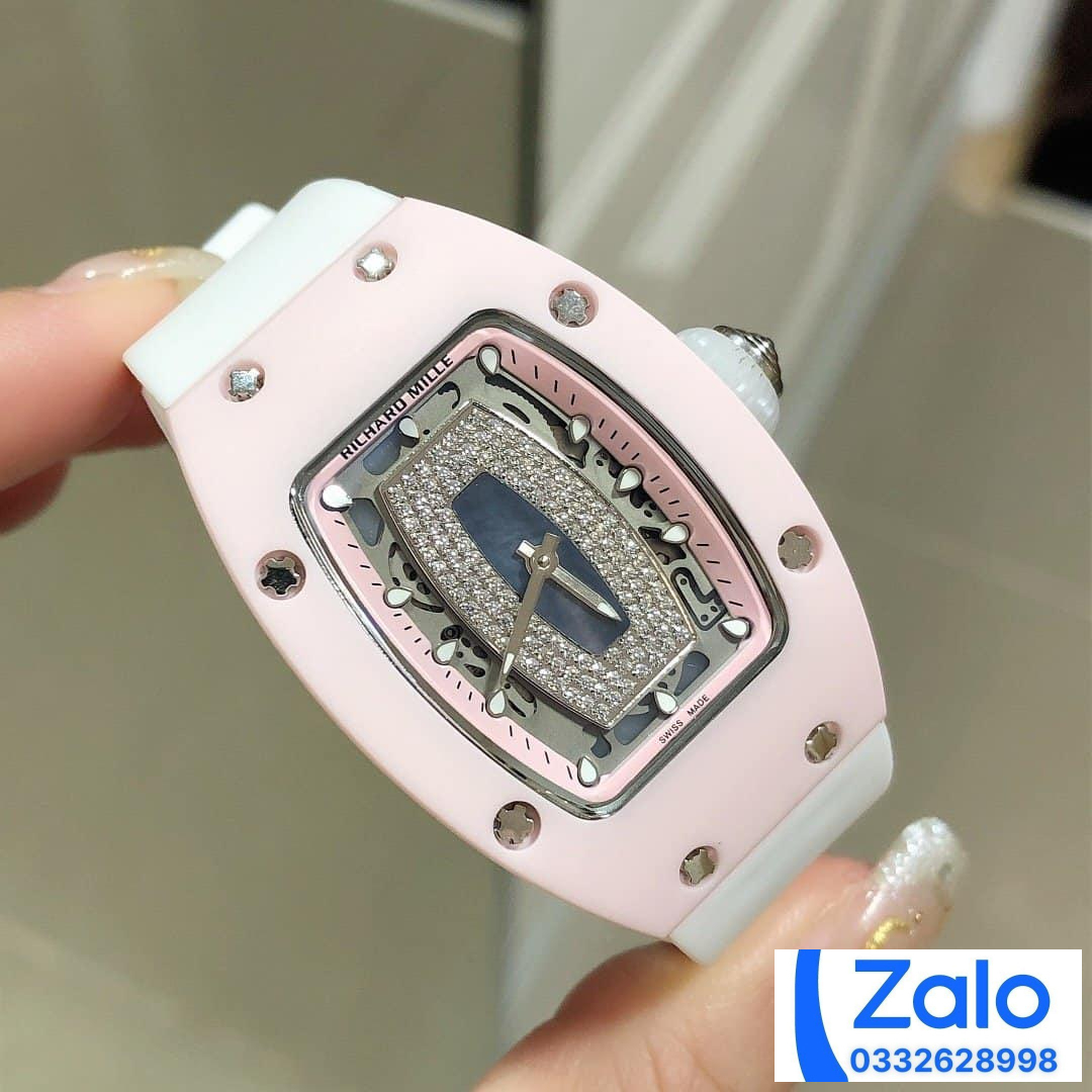 ĐỒNG HỒ NỮ RICHARD MILLE RM007-01 FAKE 11 MẶT XÀ CỪ VỎ HỒNG 36MM ĐỒNG HỒ NỮ RICHARD MILLE RM007-01 FAKE 11 MẶT XÀ CỪ VỎ HỒNG 36MM