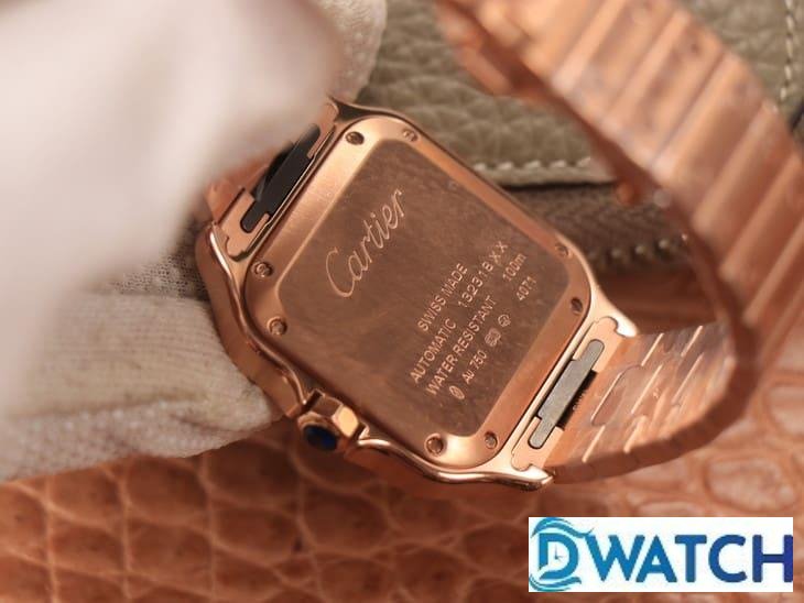 ĐỒNG HỒ NỮ CARTIER SANTOS WGSA0008 REPLICA CAO CẤP NHÀ MÁY BV MẠ VÀNG HỒNG 35MM ĐỒNG HỒ NỮ CARTIER SANTOS WGSA0008 REPLICA CAO CẤP NHÀ MÁY BV MẠ VÀNG HỒNG 35MM
