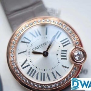 CARTIER BALLON BLANC DE CARTIER WGBL0005 IMITATION WATCHES ROSE GOLD 30MM 4 ĐỒNG HỒ NỮ CARTIER BALLON BLANC DE CARTIER WGBL0005 FAKE 1:1 VÀNG HỒNG 33MM