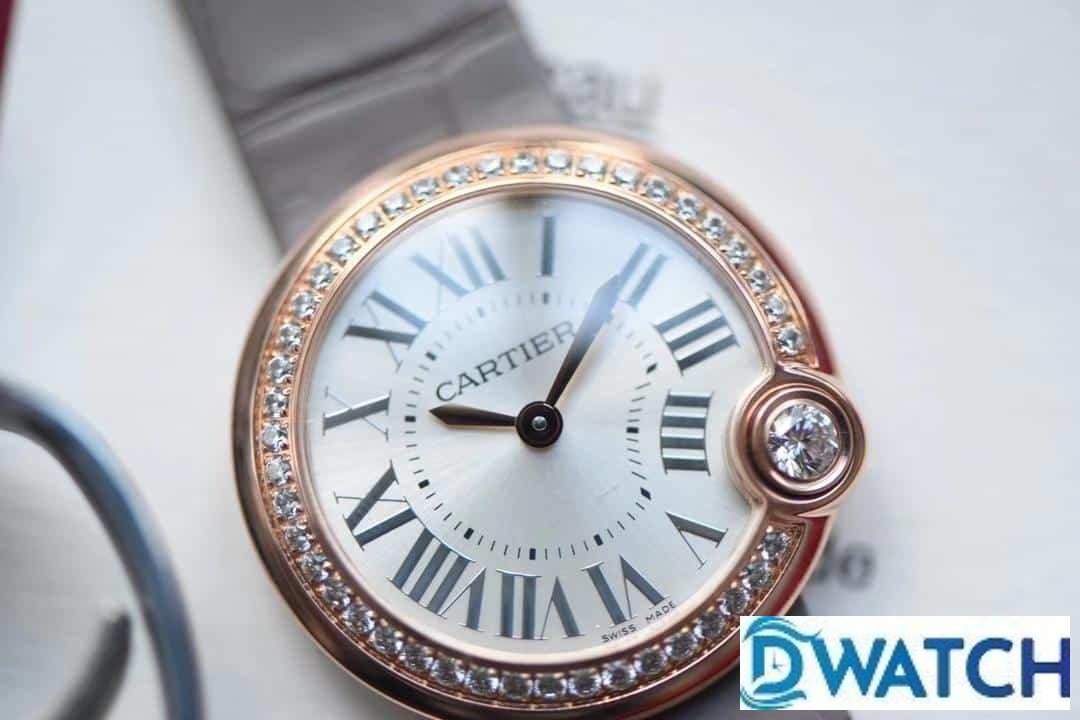 ĐỒNG HỒ NỮ CARTIER BALLON BLANC DE CARTIER WGBL0005 FAKE 1:1 VÀNG HỒNG 33MM ĐỒNG HỒ NỮ CARTIER BALLON BLANC DE CARTIER WGBL0005 FAKE 1:1 VÀNG HỒNG 33MM