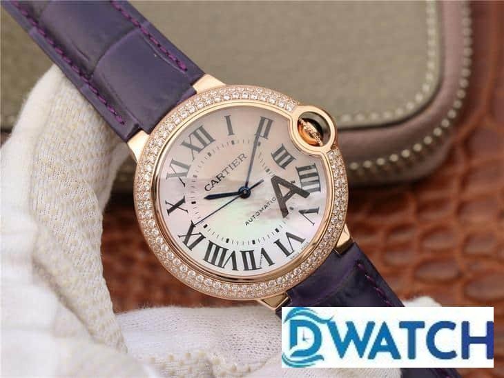 ĐỒNG HỒ NỮ CARTIER BALLON BLEU DE CARTIER FAKE CAO CẤP NHÀ MÁY V6 DÂY DA 36MM ĐỒNG HỒ NỮ CARTIER BALLON BLEU DE CARTIER FAKE CAO CẤP NHÀ MÁY V6 DÂY DA 36MM
