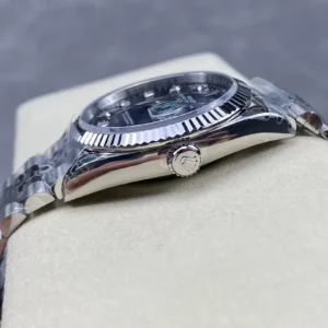 ROLEX DATEJUST 126234 REPLICA WATCHES BLUE FOLDED DIAL RHINESTONE HOURS VS FACTORY 36MM 3 ĐỒNG HỒ NAM ROLEX DATEJUST 126234 REPLICA 1:1 NHÀ MÁY VS CỌC SỐ ĐÍNH ĐÁ 36MM