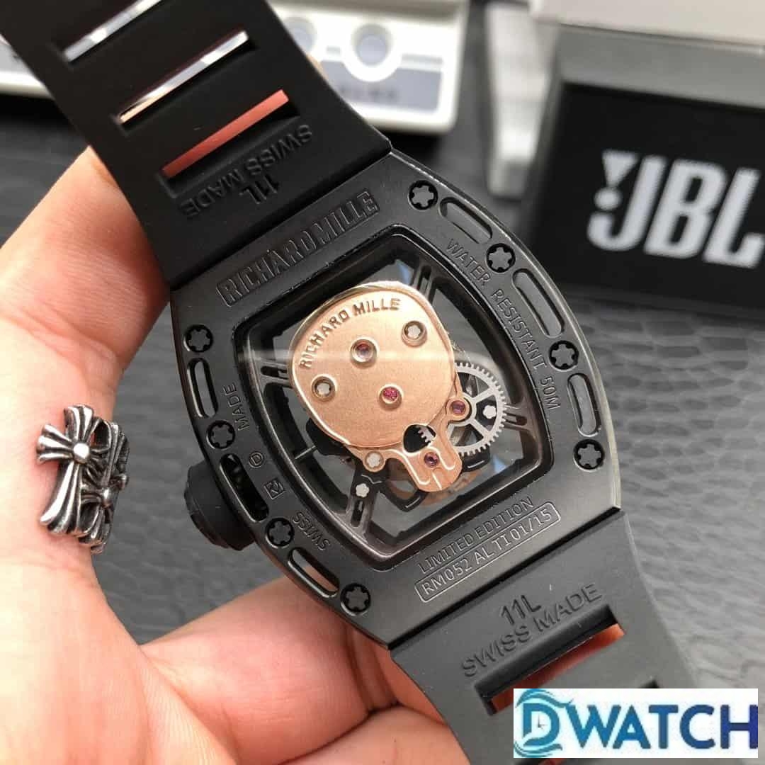ĐỒNG HỒ NAM RICHARD MILLE RM052-01 SUPER FAKE DÂY ĐEO CAO SU ĐEN 43MM ĐỒNG HỒ NAM RICHARD MILLE RM052-01 SUPER FAKE DÂY ĐEO CAO SU ĐEN 43MM