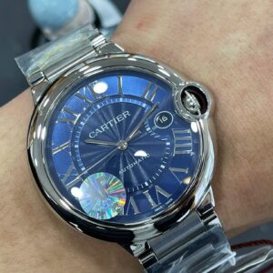 CARTIER BALLON BLEU WSBB0027 BEST COPIES WATCHES BLUE DIAL AF FACTORY 42MM 5 ĐỒNG HỒ NAM CARTIER BALLON BLEU WSBB0027 SUPER FAKE NHÀ MÁY AF MẶT XANH 42MM
