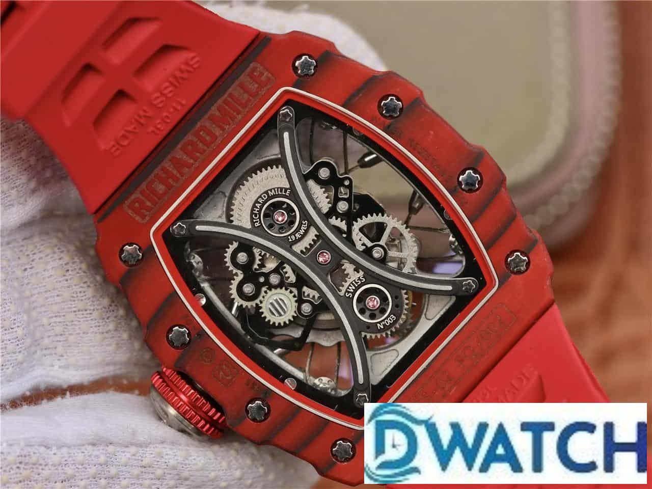 ĐỒNG HỒ NAM RICHARD MILLE RM53-01 FAKE CAO CẤP NHÀ MÁY TPT DÂY ĐỎ NÚM ĐEN 44MM ĐỒNG HỒ NAM RICHARD MILLE RM53-01 FAKE CAO CẤP NHÀ MÁY TPT DÂY ĐỎ NÚM ĐEN 44MM