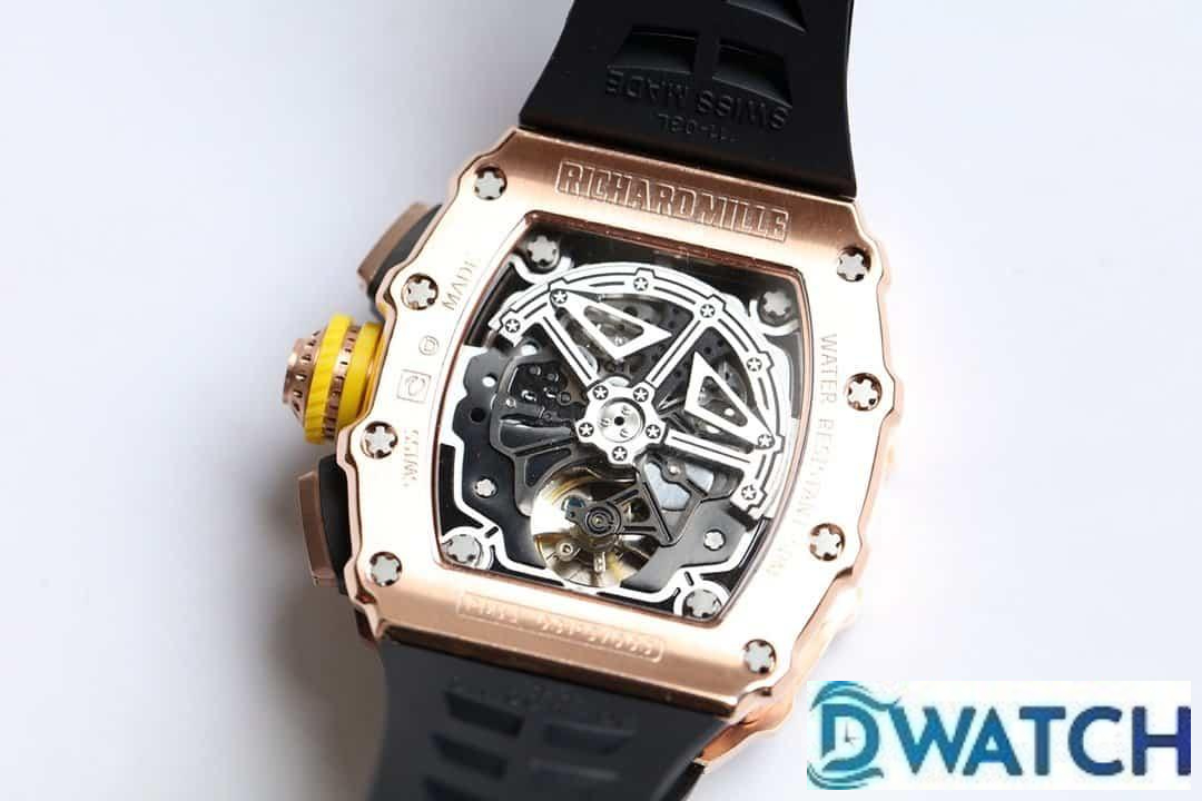 ĐỒNG HỒ NAM RICHARD MILLE RM11-03 FAKE CAO CẤP DÂY CAO SU NÚM VÀNG 40MM ĐỒNG HỒ NAM RICHARD MILLE RM11-03 FAKE CAO CẤP DÂY CAO SU NÚM VÀNG 40MM