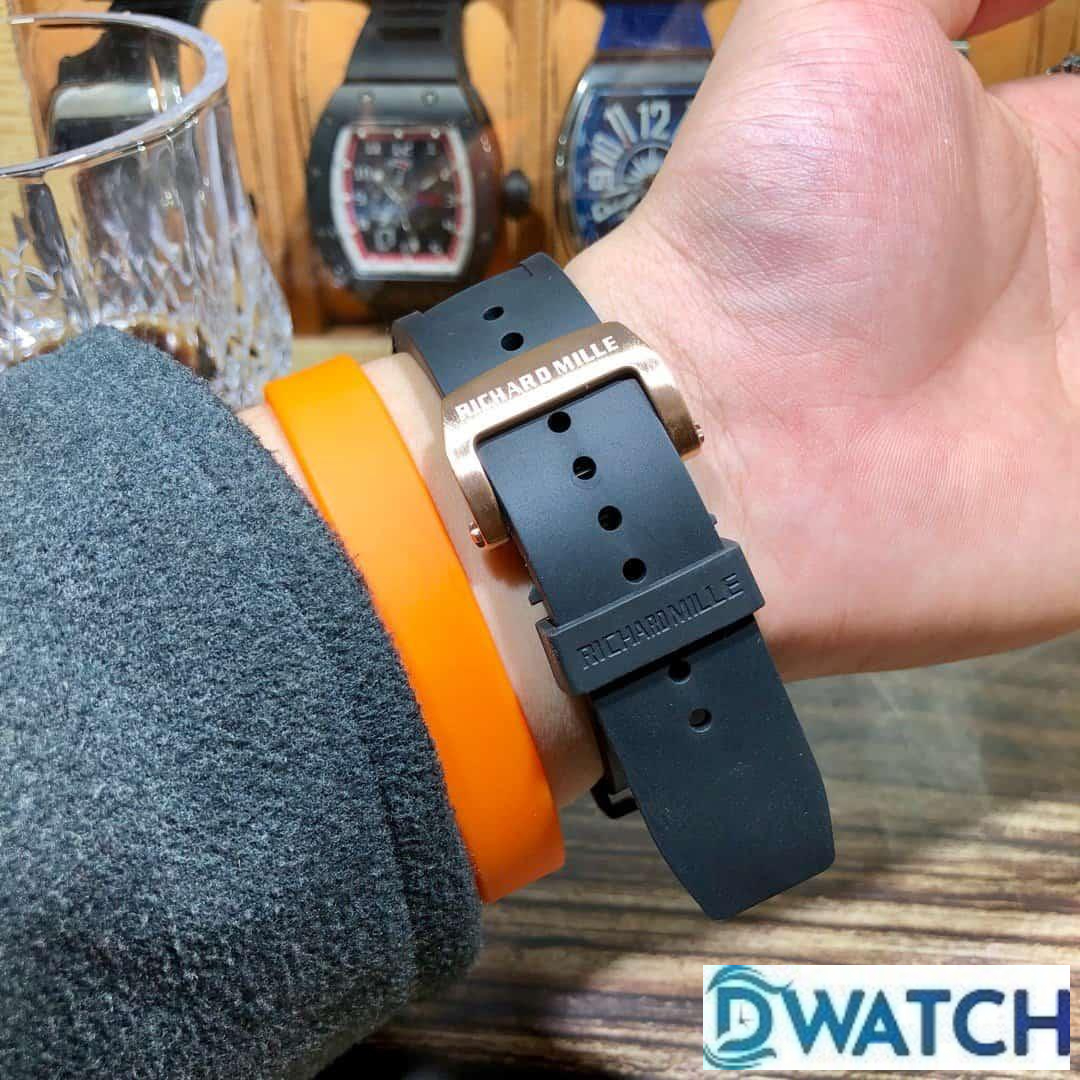 ĐỒNG HỒ NAM RICHARD MILLE RM052-01 FAKE 11 DÂY ĐEO CAO SU VỎ VÀNG 43MM ĐỒNG HỒ NAM RICHARD MILLE RM052-01 FAKE 11 DÂY ĐEO CAO SU VỎ VÀNG 43MM