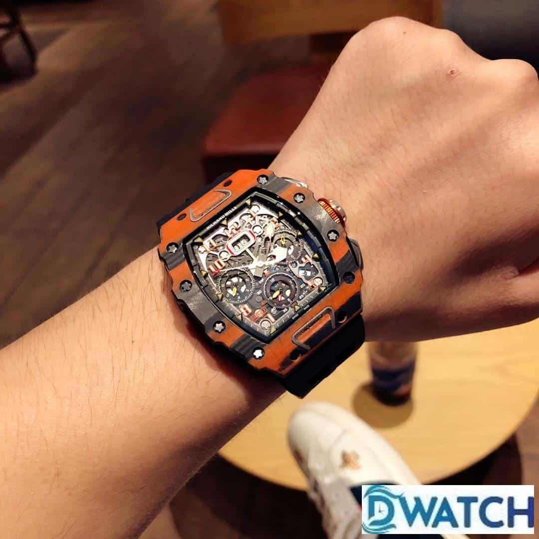 ĐỒNG HỒ NAM RICHARD MILLE RM11-03 FAKE 11 VÂN CARBON DÂY ĐEN 40MM-1 ĐỒNG HỒ NAM RICHARD MILLE RM11-03 FAKE 11 VÂN CARBON DÂY ĐEN 40MM