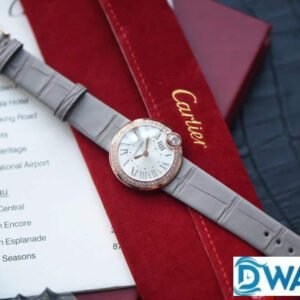 CARTIER BALLON BLANC DE CARTIER WGBL0005 IMITATION WATCHES ROSE GOLD 30MM 2 ĐỒNG HỒ NỮ CARTIER BALLON BLANC DE CARTIER WGBL0005 FAKE 1:1 VÀNG HỒNG 33MM
