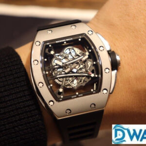 ĐỒNG HỒ NAM RICHARD MILLE RM61-01 FAKE 11 VỎ GHI DÂY CAO SU ĐEN 43MM 3 ĐỒNG HỒ NAM RICHARD MILLE RM61-01 FAKE 11 VỎ GHI DÂY CAO SU ĐEN 43MM