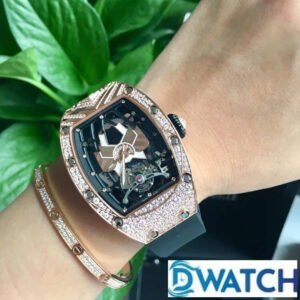 ĐỒNG HỒ NỮ RICHARD MILLE RM71-01 FAKE 1:1 ĐÍNH ĐÁ VÀNG HỒNG SANG CHẢNH 34MM 6 ĐỒNG HỒ NỮ RICHARD MILLE RM71-01 FAKE 1:1 ĐÍNH ĐÁ VÀNG HỒNG SANG CHẢNH 34MM