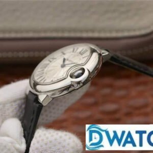 CARTIER BALLON BLEU IMITATION WATCHES LEATHER STRAP V6 FACTORY 33MM 2 ĐỒNG HỒ NỮ CARTIER BALLON BLEU DE CARTIER W6920086 FAKE 1:1 NHÀ MÁY V6 33MM