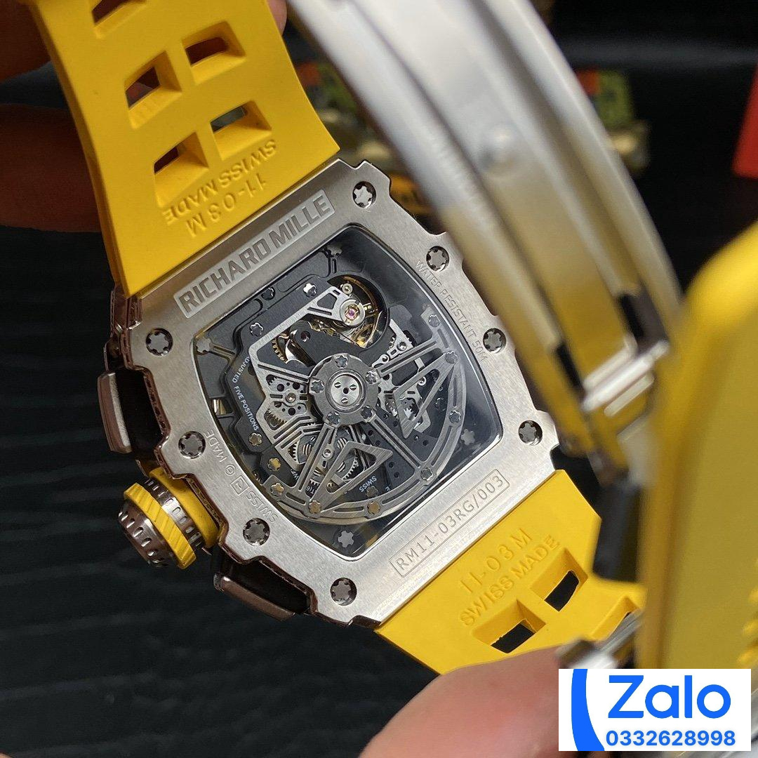 ĐỒNG HỒ NAM RICHARD MILLE RM11-03 REPLICA CAO CẤP NHÀ MÁY Z ĐÍNH ĐÁ 44MM ĐỒNG HỒ NAM RICHARD MILLE RM11-03 REPLICA CAO CẤP NHÀ MÁY Z ĐÍNH ĐÁ 44MM