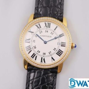 ĐỒNG HỒ NAM CARTIER RONDE LOUIS W6700455 FAKE CAO CẤP NHÀ MÁY K11 ĐÍNH ĐÁ 36MM 1 ĐỒNG HỒ NAM CARTIER RONDE LOUIS W6700455 FAKE CAO CẤP NHÀ MÁY K11 ĐÍNH ĐÁ 36MM