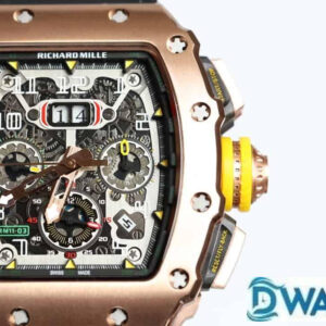 ĐỒNG HỒ NAM RICHARD MILLE RM11-03 FAKE CAO CẤP DÂY CAO SU NÚM VÀNG 40MM 1 ĐỒNG HỒ NAM RICHARD MILLE RM11-03 FAKE CAO CẤP DÂY CAO SU NÚM VÀNG 40MM