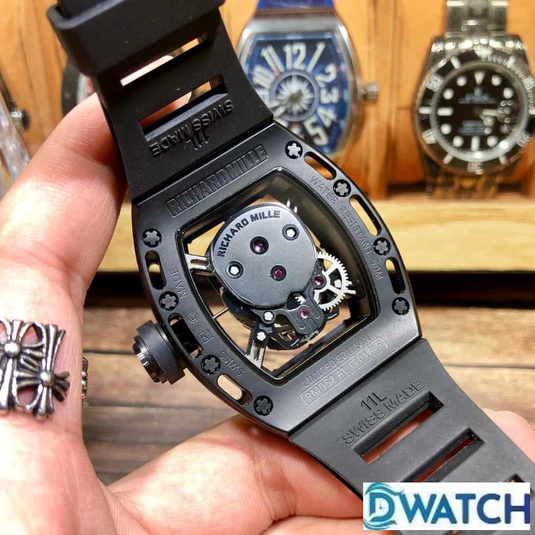 ĐỒNG HỒ NAM RICHARD MILLE RM052-01 FAKE CAO CẤP MẶT ĐEN LỘ CƠ 43MM ĐỒNG HỒ NAM RICHARD MILLE RM052-01 FAKE CAO CẤP MẶT ĐEN LỘ CƠ 43MM
