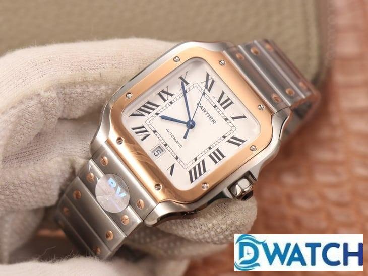 ĐỒNG HỒ NAM CARTIER SANTOS WSSA0009 REPLICA CAO CẤP NHÀ MÁY BV VÀNG HỒNG 40MM ĐỒNG HỒ NAM CARTIER SANTOS WSSA0009 REPLICA CAO CẤP NHÀ MÁY BV VÀNG HỒNG 40MM