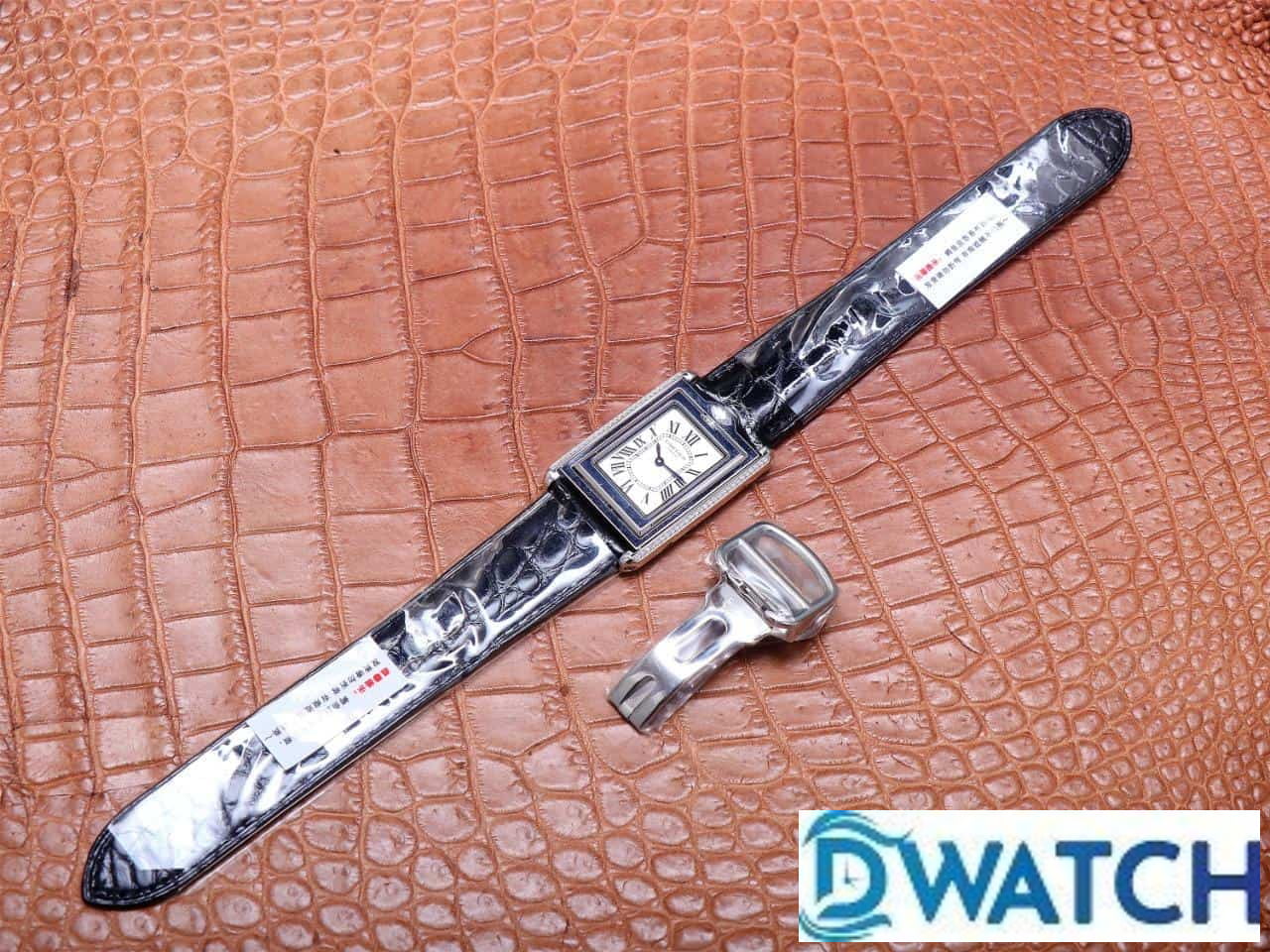 ĐỒNG HỒ NỮ CARTIER TANK BASCULANTE FAKE 1:1 NHÀ MÁY AW DÂY DA ĐEN 31MM ĐỒNG HỒ NỮ CARTIER TANK BASCULANTE FAKE 1:1 NHÀ MÁY AW DÂY DA ĐEN 31MM