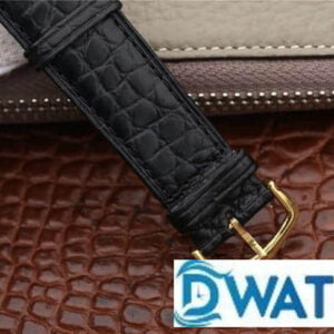 CARTIER TANK REPLICA WATCHES GOLD PLATE RHINESTONE CASE LEATHER STRAP 31MM 4 ĐỒNG HỒ NỮ CARTIER TANK CỌC SỐ LA MÃ MẶT SỐ TRẮNG CAO CẤP FAKE 11 31MM