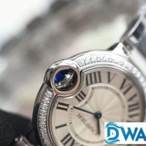 CARTIER IMITATION WATCHES RHINESTONE CASE STAINLESS STEEL V6 FACTORY 33MM 2 ĐỒNG HỒ NỮ CARTIER SUPER FAKE NHÀ MÁY V6 THIẾT KẾ NIỀNG ĐÍNH ĐÁ 33MM