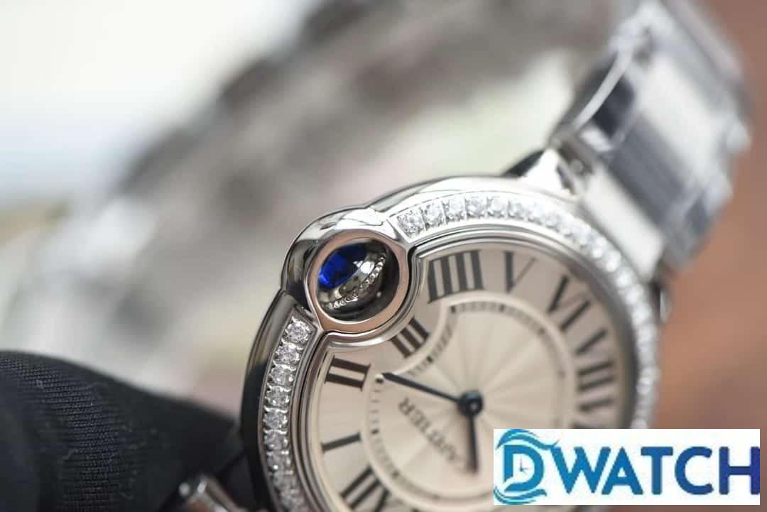 ĐỒNG HỒ NỮ CARTIER SUPER FAKE NHÀ MÁY V6 THIẾT KẾ NIỀNG ĐÍNH ĐÁ 33MM ĐỒNG HỒ NỮ CARTIER SUPER FAKE NHÀ MÁY V6 THIẾT KẾ NIỀNG ĐÍNH ĐÁ 33MM