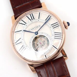 CARTIER ROTONDE W1556215 REPLICA WATCHES SKELETON ROSE GOLD CASE BBR FACTORY 41MM 1 ĐỒNG HỒ NAM CARTIER ROTONDE W1556215 REPLICA 1:1 NHÀ MÁY BBR LỘ CƠ 41MM