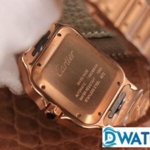 CARTIER SANTOS WGSA0007 COPIES WATCHES ROSE GOLD WHITE DIAL BV FACTORY 39.8MM 4 ĐỒNG HỒ NAM CARTIER SANTOS WGSA0007 REPLICA 1:1 NHÀ MÁY BV 3 KIM 40MM