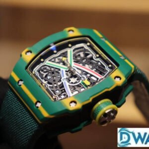 ĐỒNG HỒ NAM RICHARD MILLE RM67-02 FAKE 1:1 DÂY VẢI CANVAS XANH 44MM 2 ĐỒNG HỒ NAM RICHARD MILLE RM67-02 FAKE 1:1 DÂY VẢI CANVAS XANH 44MM