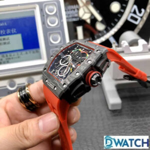 ĐỒNG HỒ NAM RICHARD MILLE RM50-03 FAKE CAO CẤP DÂY CAO SU CAM 40MM 2 ĐỒNG HỒ NAM RICHARD MILLE RM50-03 FAKE CAO CẤP DÂY CAO SU CAM 40MM