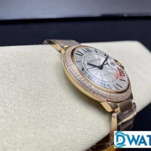 ĐỒNG HỒ NAM CARTIER BALLON BLEU WE9008Z3 ROSE GOLD ĐÍNH ĐÁ 42MM 2 ĐỒNG HỒ NAM CARTIER BALLON BLEU WE9008Z3 FAKE NHÀ MÁY V6 CỌC SỐ LA MÃ 42MM