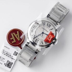 CARTIER BALLON BLEU WSBB0049 GOOD IMITATION WHITE DIAL AF FACTORY 42MM 1 ĐỒNG HỒ NAM CARTIER BALLON BLEU WSBB0049 FAKE 1:1 NHÀ MÁY AF DÂY THÉP 42MM