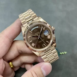 ĐỒNG HỒ NAM ROLEX DAY-DATE 228235 REPLICA CAO CẤP NHÀ MÁY GS ROSE GOLD 40MM 1 ĐỒNG HỒ NAM ROLEX DAY-DATE 228235 REPLICA CAO CẤP NHÀ MÁY GS ROSE GOLD 40MM