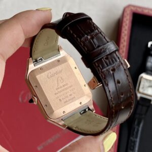ĐỒNG HỒ NAM CARTIER SANTOS W2SA0017 FAKE CAO CẤP NHÀ MÁY F1 VÀNG HỒNG 34MM 4 ĐỒNG HỒ NAM CARTIER SANTOS W2SA0017 FAKE CAO CẤP NHÀ MÁY F1 VÀNG HỒNG 34MM