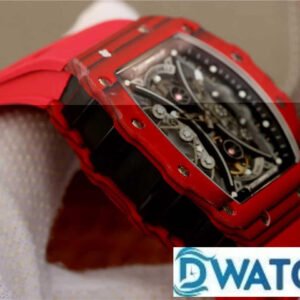 ĐỒNG HỒ NAM RICHARD MILLE RM53-01 FAKE CAO CẤP NHÀ MÁY TPT DÂY ĐỎ NÚM ĐEN 44MM 2 ĐỒNG HỒ NAM RICHARD MILLE RM53-01 FAKE CAO CẤP NHÀ MÁY TPT DÂY ĐỎ NÚM ĐEN 44MM