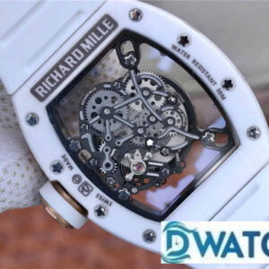 ĐỒNG HỒ NAM RICHARD MILLE RM055 SUPER FAKE DÂY CAO SU TRẮNG 44MM 4 ĐỒNG HỒ NAM RICHARD MILLE RM055 SUPER FAKE DÂY CAO SU TRẮNG 44MM