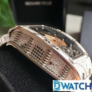 ĐỒNG HỒ NỮ RICHARD MILLE RM71-01 FAKE CAO CẤP ĐÍNH ĐÁ DÂY DA TRẮNG 34MM 3 ĐỒNG HỒ NỮ RICHARD MILLE RM71-01 FAKE CAO CẤP ĐÍNH ĐÁ DÂY DA TRẮNG 34MM