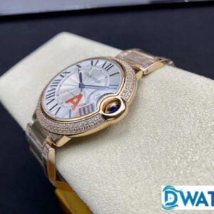 ĐỒNG HỒ NAM CARTIER BALLON BLEU WE9008Z3 ROSE GOLD ĐÍNH ĐÁ 42MM 3 ĐỒNG HỒ NAM CARTIER BALLON BLEU WE9008Z3 FAKE NHÀ MÁY V6 CỌC SỐ LA MÃ 42MM