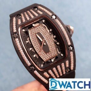 ĐỒNG HỒ NỮ RICHARD MILLE RM007-1 FAKE MẶT ĐEN ĐÍNH ĐÁ VÀNG HỒNG 36MM 1 ĐỒNG HỒ NỮ RICHARD MILLE RM007-1 FAKE MẶT ĐEN ĐÍNH ĐÁ VÀNG HỒNG 36MM