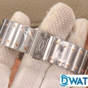 CARTIER SANTOS WSSA0009 LUXURY REPLICA WATCHES TWO TONE ROSE GOLD CASE BV FACTORY 40MM 5 ĐỒNG HỒ NAM CARTIER SANTOS WSSA0009 REPLICA CAO CẤP NHÀ MÁY BV VÀNG HỒNG 40MM