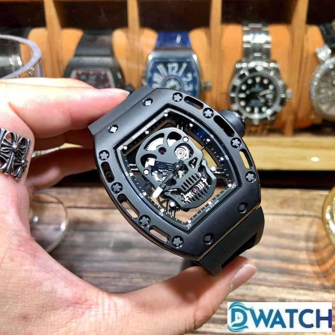 ĐỒNG HỒ NAM RICHARD MILLE RM052-01 FAKE CAO CẤP MẶT ĐEN LỘ CƠ 43MM ĐỒNG HỒ NAM RICHARD MILLE RM052-01 FAKE CAO CẤP MẶT ĐEN LỘ CƠ 43MM